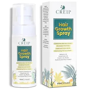 Natural Hair Growth Oil Spray: Natural Formula with Batana, Castor and Rosemary Oil, Rice Water, and Biotin for Women and Men