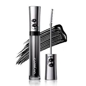 CARSLAN Big Eyes Lengthening Mascara with 2-in-1 Precision Brush, Black