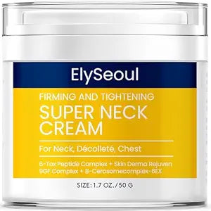 ElySeoul Korean Neck Cream for Firming & Tightening: Neck & Chest Anti-Aging Treatment for Crepey Sagging Skin & Wrinkles