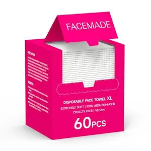 FACEMADE 60 Count Face Towels Disposable
