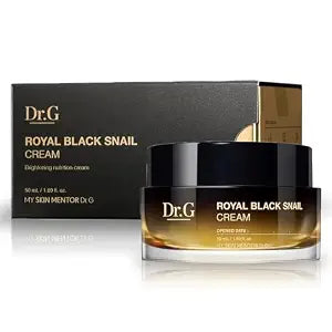 Dr. G Royal Black Snail Cream, 50ml - Korean Moisturizer, Snail Mucin Moisturizer, Korean Skin Care Moisturizer, Korean Face Moisturizer Korean, Moisturizer Face Cream Korean, Kbeauty, K Beauty