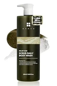 BRMUD Relief Mud Scrub Daily Body Wash - Purifying Shower Scrub 16.9 fl oz