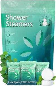 Eucalyptus Mint Shower Steamers Aromatherapy 18 Pack, Eucalyptus for Shower, Christmas Stocking Stuffers Gifts for Women Men Mom Dad, Shower Bombs - Sinus Relief Relaxation Home Spa Stress Relief