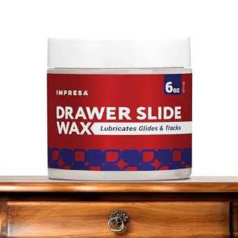 Impresa Wood Drawer Slide Wax - Friction Reducer & Drawer Ease - Corrosion Protection with Wood Wax - Easy Application & Sliding Door Grease