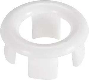 uxcell Sink Basin Trim Overflow Cover Insert in Hole Ring Covers Caps White 6pcs