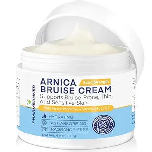 PHARMBANNER Arnica Bruise Cream Extra Strength ��� Fast-Acting Arnica Montana with Vitamins K, C & E for Bruising, Swelling, Discoloration & Thin Skin ��� Hydrating Moisturizer for Face & Body