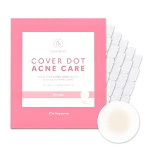 Ollie Belle Cover Dot Pimple Patches, 120 Count, Clear Hydrocolloid Acne Patches for Face, Waterproof Zit Stickers, Made in USA