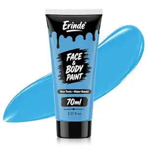 Light Blue Face Body Paint, 2.37oz Large Tube Pale Baby Blue Body Paint