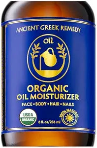 Organic Body Oil Dry Skin 8oz - After Shower Natural Face Oil & Body Moisturizer with Cold Pressed Almond, Olive, Jojoba, Rosehip, Vitamin E & Lavender oils. Clean Facial Skin Care for Women & Men