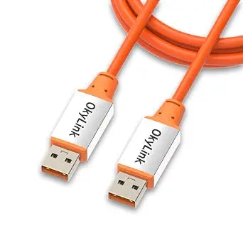 OkyLink USB 3.2 Gen 2 A to A Cable Male to Male 10Gbps, 5ft