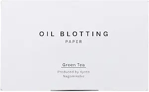 Oil Blotting Paper 100 Sheets, Pack of 1 ï¿½ï¿½ï¿½ï¿½ï¿½ï¿½ï¿½ï¿½ï¿½ Premium Green Tea Face Blotting Sheets, Oil Absorbing Tissues in Japanese Washi, Easy-Dispense Pack, Made in Japan, Oily Skin