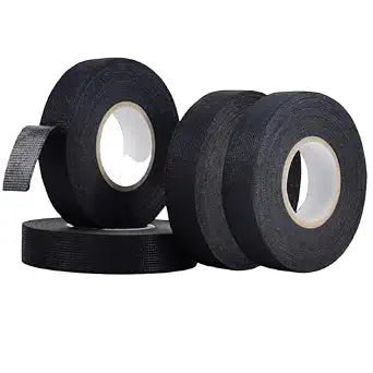 Wire Harness Tape - 3/4 Inch x 50 FT, 4 Rolls High Temp Electrical Tape, Strong Adhesion Noise Reduction Wiring Tape, Durable & Easy to Use for Wrapping Wiring Harness, Insulation, Car Engine