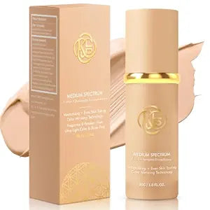 Color Changing Foundation for Mature Skin, Lithe & Non-sticky, Long-Lasting