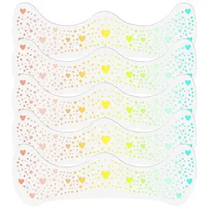 YGQQOY Glitter Freckles, Holographic Glitter Freckles Face Tattoo for Hallowmas Christmas,5pcs