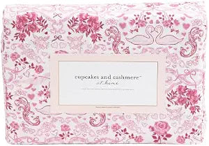 cupcakes and cashmere Valentine's Day Sheet Set (Cupid Roses, Twin)