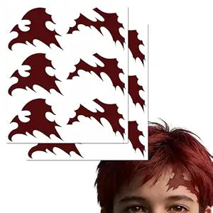 Demon Slayer Temporary Tattoos Scar Stickers 12 Pcs Tanjir Kamado Kokushibou Anime Makeup Cosplay Accessories Halloween Birthday Party Decorations Supplies