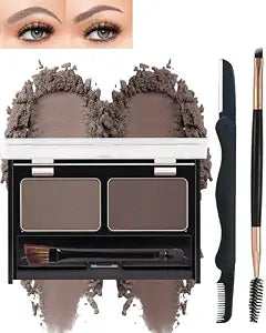 Eyebrow Powder,Waterproof Eye Brows Powder for Women Brown Dark Brown-03