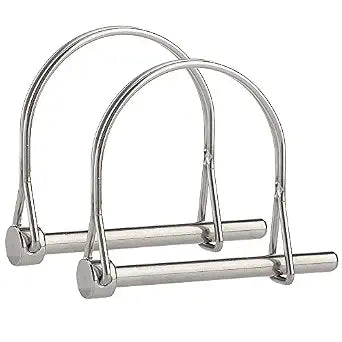 2 Pcs Extended Pto Pin, Safety Coupler Pin 1/4" x 2-3/4"(6.3mm x 70mm), Full Marine Grade 316 Stainless Steel Heavy Duty Shaft Locking Pin