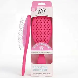 Wet Brush Frizz-Free Detangler Brush with Ionic Technology, Pink, Provides Frizz Control, Reduces Static, and Smooths All Hair Types, Best For Dry Hair, Made for Women, Men & Kids