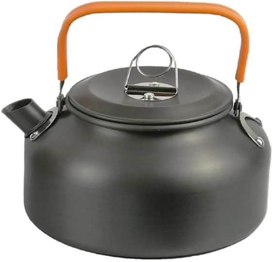 Portable Camping Kettle, 1.2L Aluminum Alloy Water Kettle