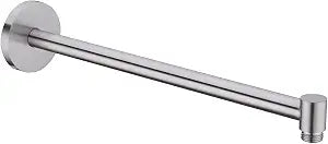 Shower Arm,16 Inch Rain Shower Head Extension Extender, With Flange and Teflon Tape, Made of Thicken Stainless Steel for Bathroom Rainfall Shower,Brushed Nickel,SE-91088-16BN