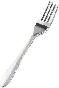 Premium 18/0 Stainless Steel Dinner Fork Set with Polished Mirror Finish by Home Basics | Pack of 4, Ideal for Casual and Formal Dining Experiences