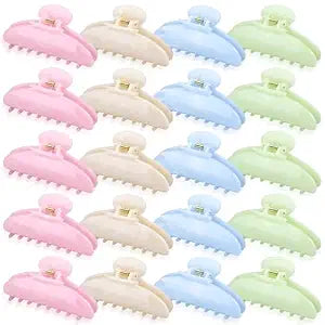 Knitgrip 20 Pcs Large Acrylic Hair Claw Clips Bulk,4.13 Inches,Sweet Color