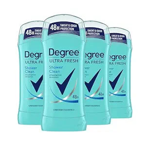 Degree Ultra Fresh Antiperspirant Deodorant, Shower Clean, 4 Count, 2.6 oz