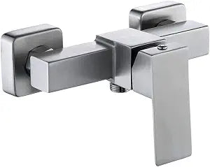 SUS 304 Stainless Steel Bathroom Shower Mixer Wall Mounted Showering Faucet Hot and Cold Water Control Valve Switch Tap