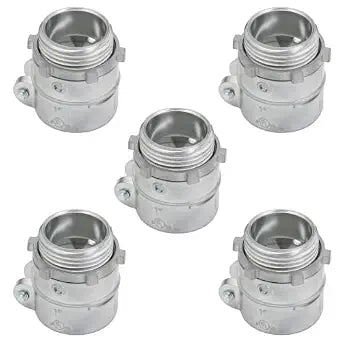 AIRTAK5 Pack 1 in Straight Squeeze FMC Connectors, UL Listed