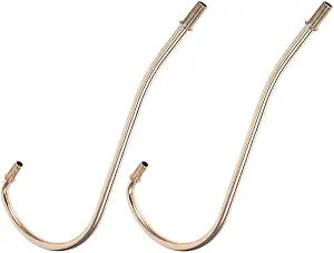 STOBOK Curved Lamp Stem Replacement Threaded Lamp Rod for Table Lamps and Floor Repairs Lighting Fixture Parts 11.41 X 4.13 X 0.47 in 2 pcs