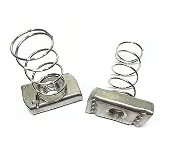 (Qty 10) 3/8-16 Stainless Steel Spring Nuts for Unistrut Channel P1008SS #4121