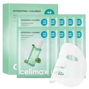 celimax The Real Cica Calming Serum Mask, 10EA
