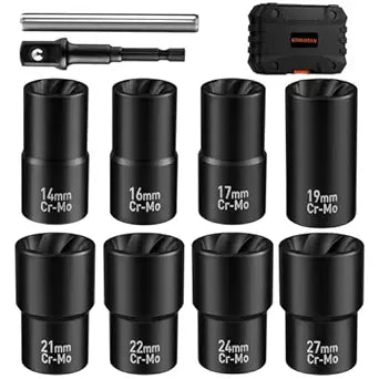 GIREORAN 10 Piece Wheel Lock Removal Kit, Lug Nut Removal Tool