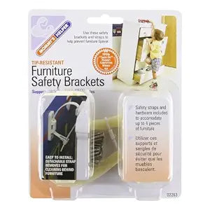 Mommy's Helper Tip Resistant Furniture Safety Brackets