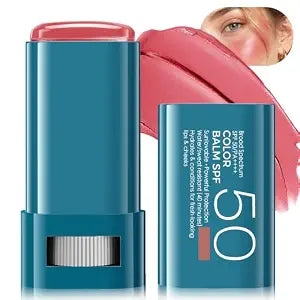 Sunscreen Cream Blush Stick for Cheek & Lip, SPF 50, Makeup Blush Balm, 05