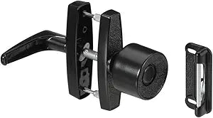 National Hardware Universal Knob Latch, 1-1/2,1-3/4,3", Die Cast, Black