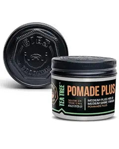 GIBS Tea Tree Pomade Plus for Men – Medium-Plus Hold, Medium Shine, 4 oz