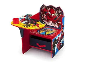 Delta Children Chair Desk With Storage Bin - Greenguard Gold Certified, Spider-Man
