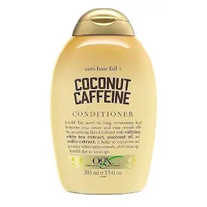 OGX Anti-Hair Fall + Coconut Caffeine Strengthening Conditioner with Caffeine, Coconut Oil & Coffee Extract, 13 Fl Oz
