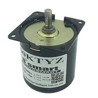 Bringsmart 60ktyz 10rpm Ac Motor Low Noise Gearbox Electric Motor Barbecue High Torque Low Speed 110V Synchronous AC Reduction Motor (110V 10rpm)