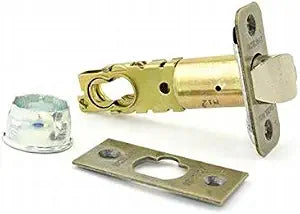 Schlage 16-211 2 3/8 or 2 3/4 Replacement Deadlatch with Triple Faceplate Opti, Antique Brass