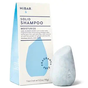 HiBAR - Moisturize Fragrance-Free Shampoo Bar - For Dry, Frizzy Hair- 1 Bar