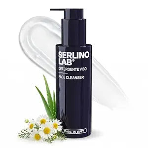 Serlino Lab Men���s Facial Cleanser, Moisturizing Face Wash for Deep Cleansing, Freshness & Hydration, Men���s Skincare with Hyaluronic Acid & Aloe Vera for All Skin Types, 100 ml/3.38 fl oz