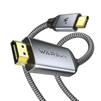 Warrky USB C to HDMI Cable 6FT for Home Office 4K@60Hz High-Speed 4K HDMI