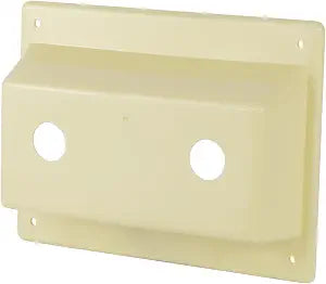Faucet Bezel Stand Off Faucet Cover Replacement for RV caravans Shower Faucet Holes are 4 inches Apart, Parchment