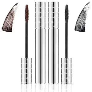 2026 New Mascara for Older Women 60 Plus - Volumizing & Lengthening Formula for Mature Women with Thinning Lashes, Non-Clumping, Waterproof & Long-Wearing (Black + Brown)