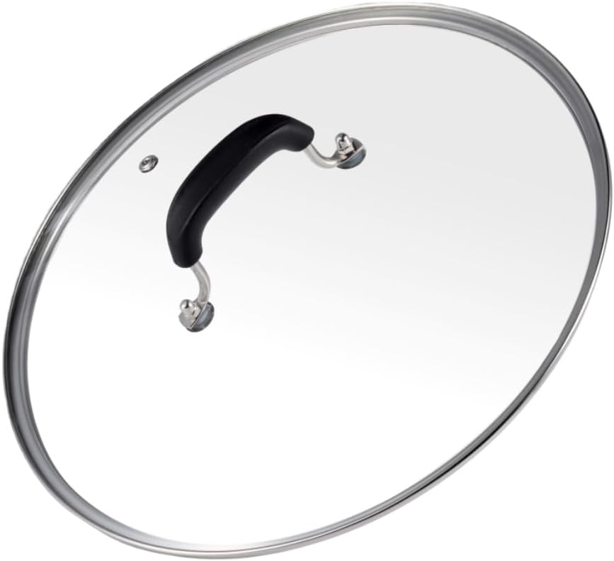 Glass Lid for Pots and Pans, 12-1/2 Inch (11-3/4 Inch Inner Diameter)
