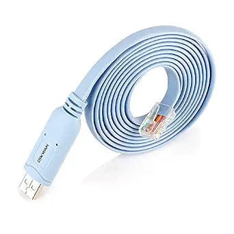 USB Console Cable,USB to RJ45 Console Cable for Cisco Routers/AP Router/Switch Windows, Mac, Linux(1.8m,Blue)