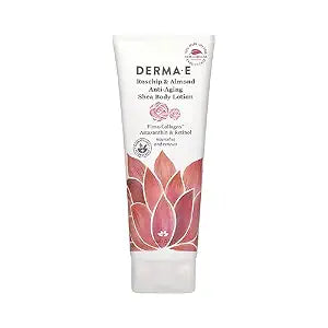 Derma E Rosehip & Almond, Protecting Shea Body Lotion, 8 Ounce